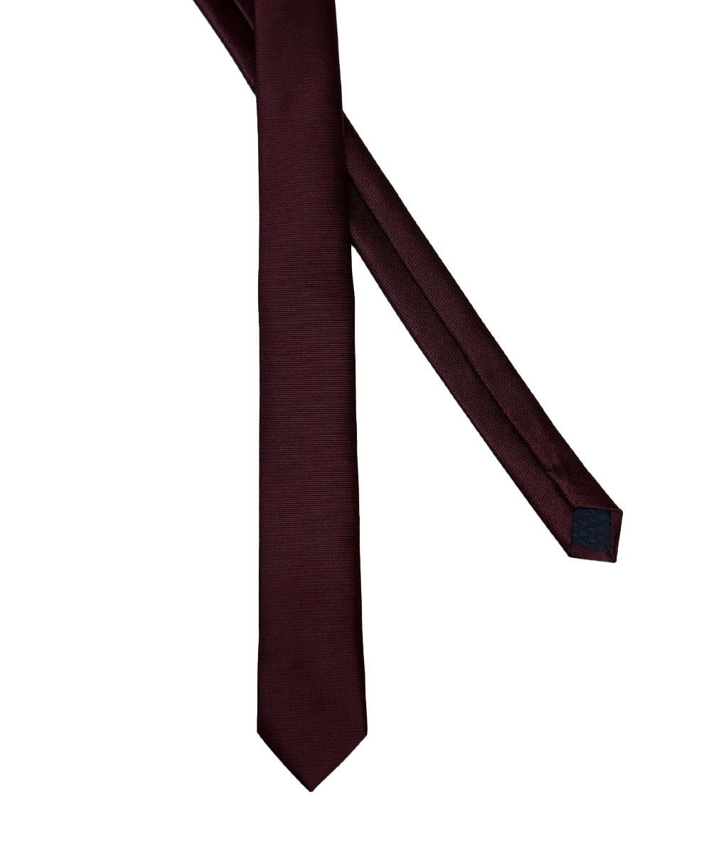 CORBATA SOLIDA PALA MICROFIBRA OI25 GUINDA