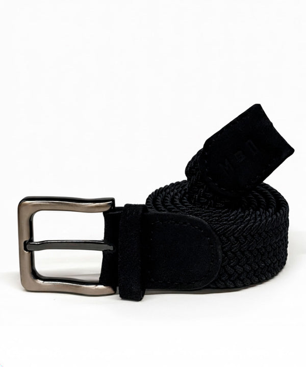 CORREA ELASTICA TRENZADA MBO NEGRO