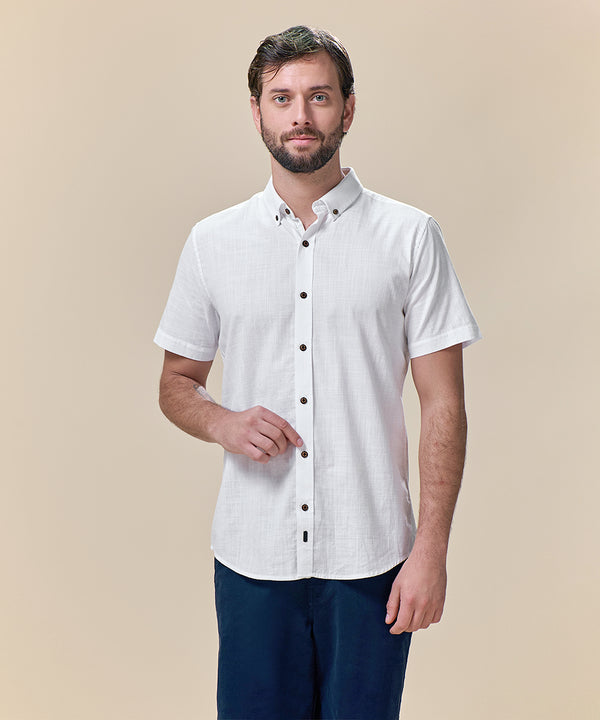 Camisa Look Lino Button Down Classic Fit
