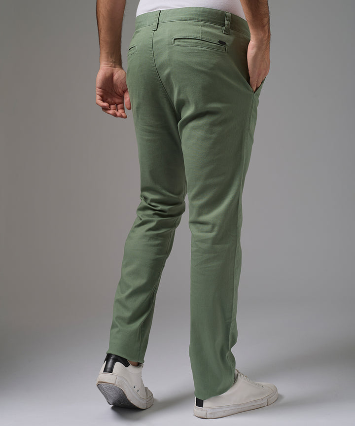 PANTALON DRILL FLAT FRONT SLIM FIT VERDE CLARO PV26