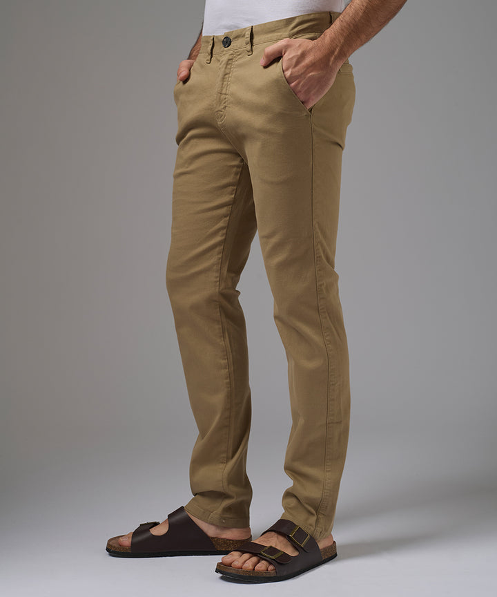 PANTALON DRILL FLAT FRONT SLIM FIT KHAKI PV26