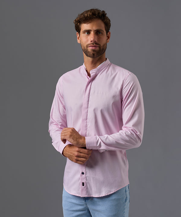 CAMISA MANGA LARGA CUELLO NERU DESMONTABLE SLIM FIT OI26