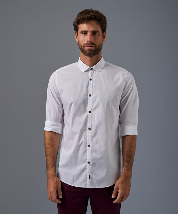 Camisa Pechera Ojal Classic Fit