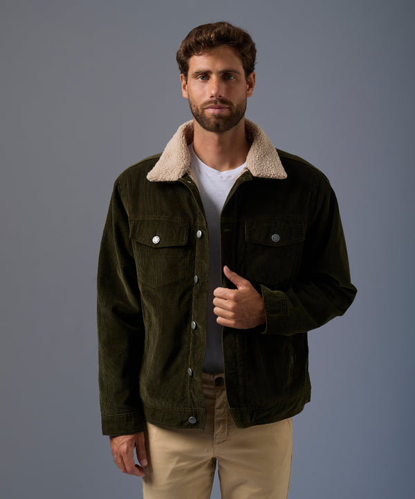 Casaca Corduroy con Sherpa