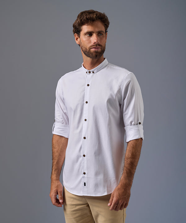 Camisa Roll Up Micro Button Down Classic Fit