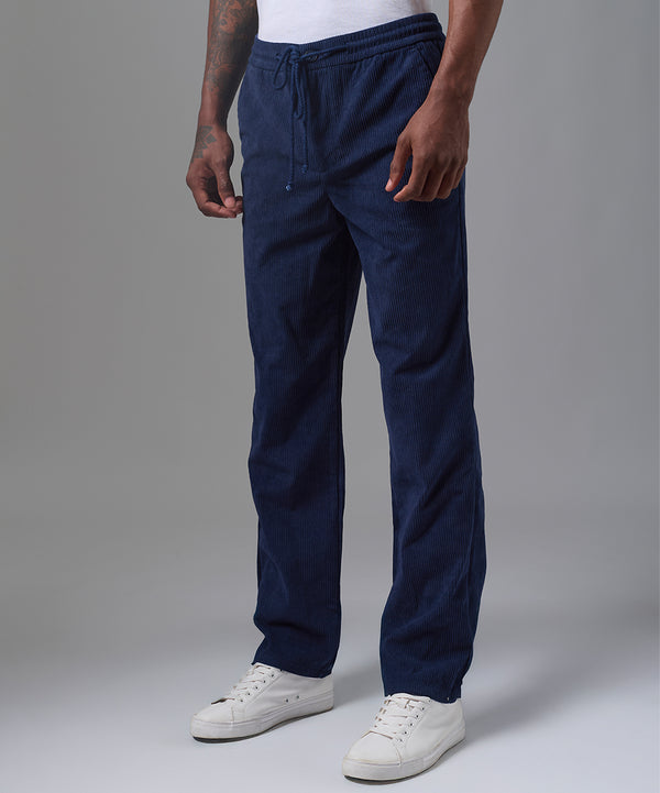 PANTALON CORDUROY CON ELASTICO CLASSIC FIT AZUL MARINO OI25