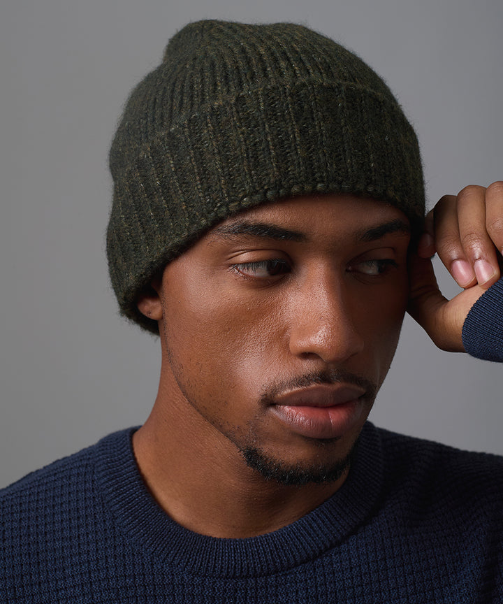 GORRO SOLIDO LANA VERDE