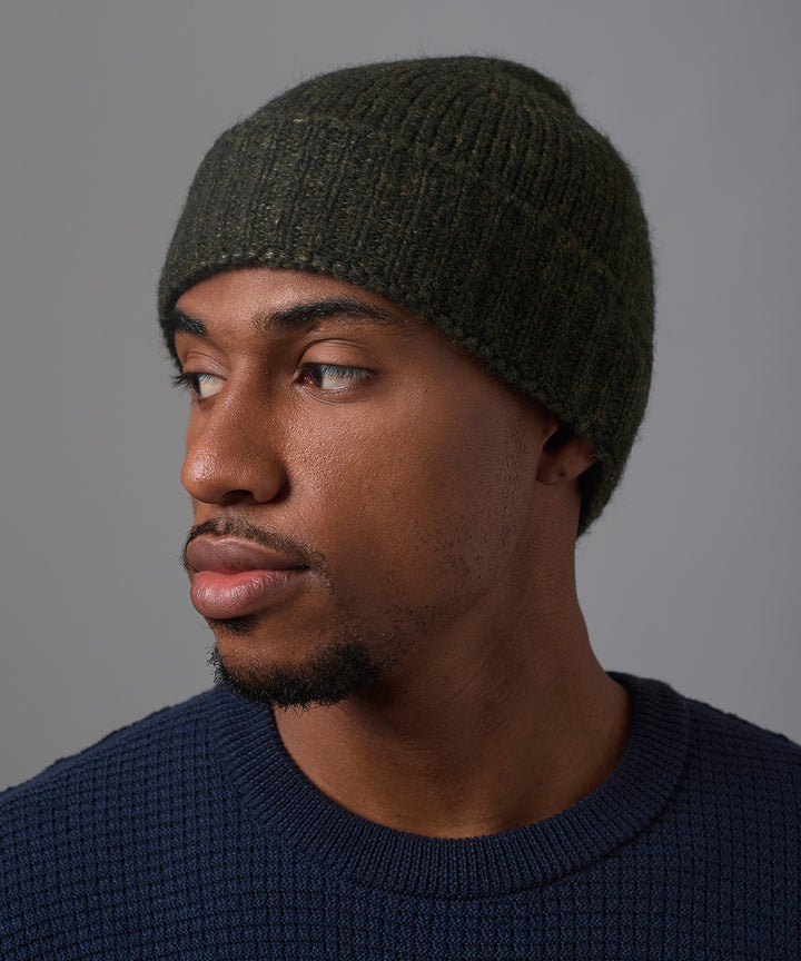 GORRO SOLIDO LANA VERDE