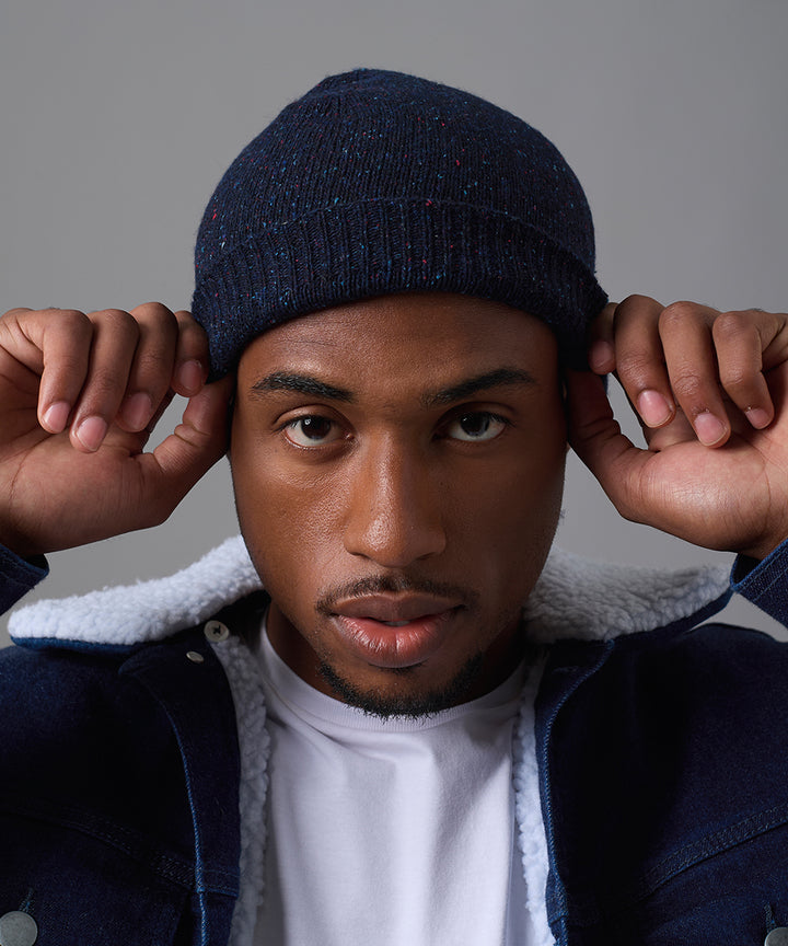 GORRO SOLIDO LANA AZUL