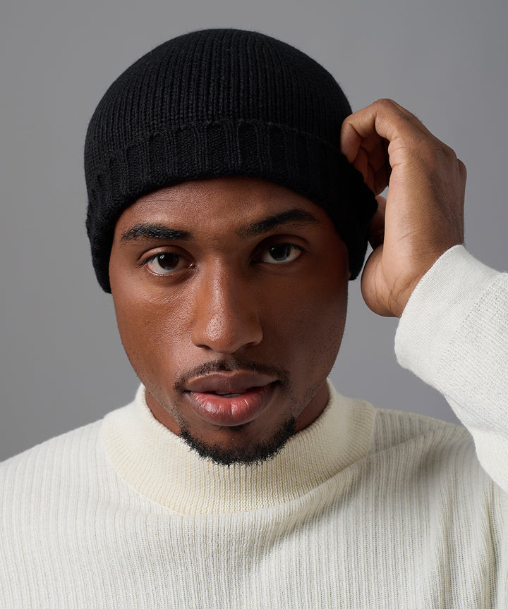 GORRO SOLIDO LANA NEGRO