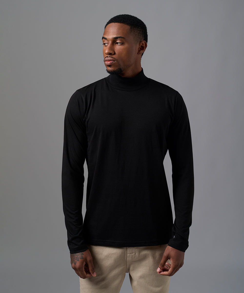 POLO MANGA LARGA JERSEY CAFARENA NEGRO OI25 – MBO