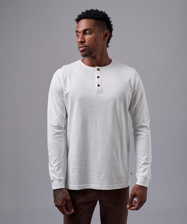 POLO MANGA LARGA JERSEY HENLEY HUESO OI25