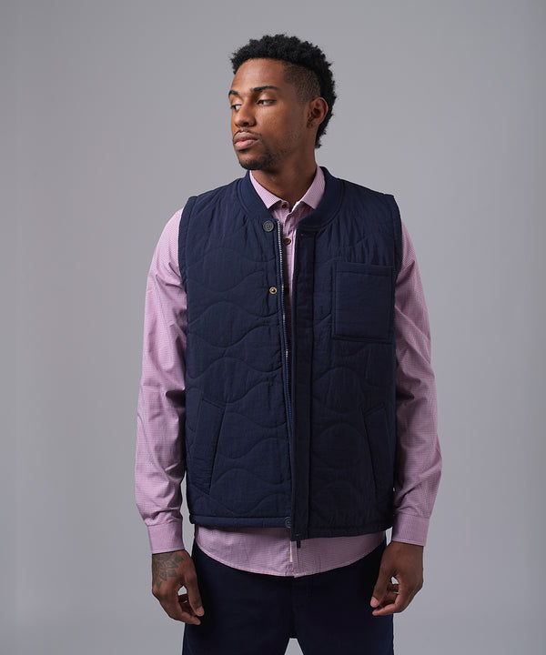 CHALECO IMPERMEABLE CUELLO NERU AZUL MARINO OI25