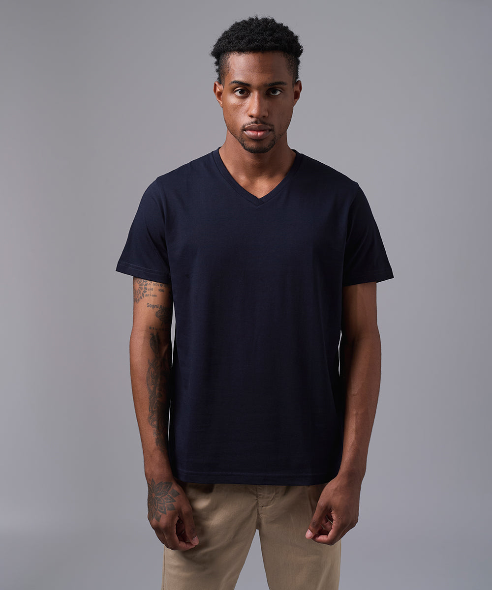 Polos Basicos Polera Polo Cuello V POLO MANGA CORTA BASICO CUELLO