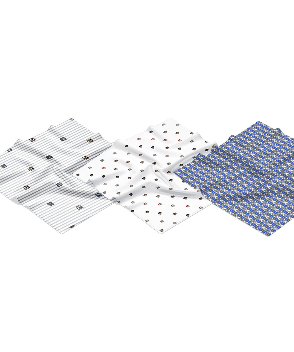 PAÑUELO TRASLADARTE VINCULO AZUL ESTAMPADO
