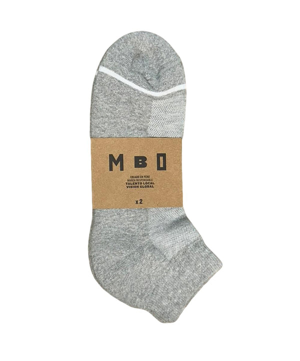 MEDIAS DEPORTIVAS TALONERS PACK X2 TT24 GRIS