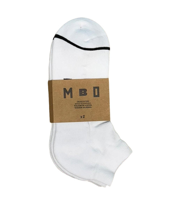 MEDIAS DEPORTIVAS TALONERS PACK X2 TT24 BLANCO