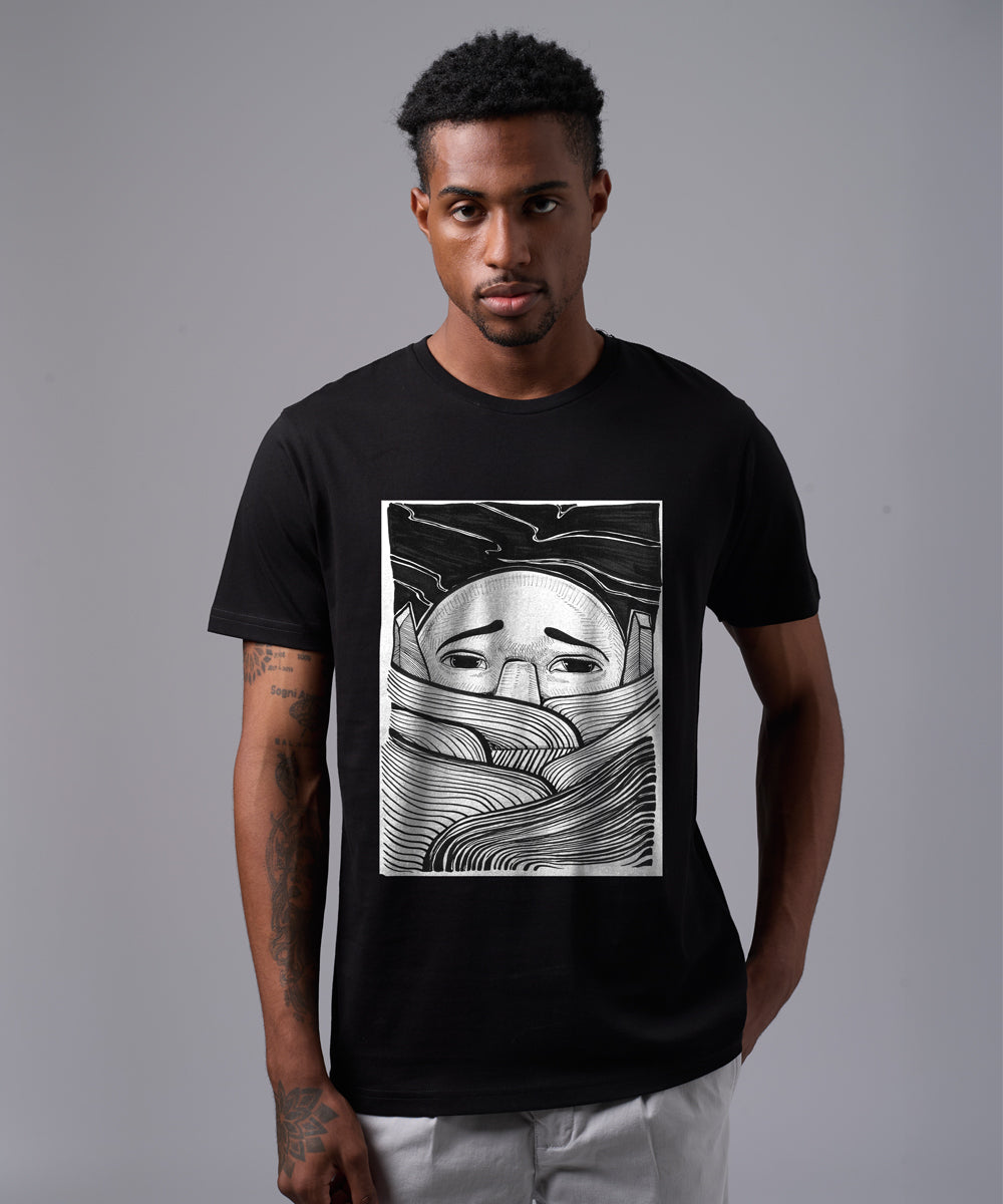 POLO MANGA CORTA HIDDEN NEGRO OI25