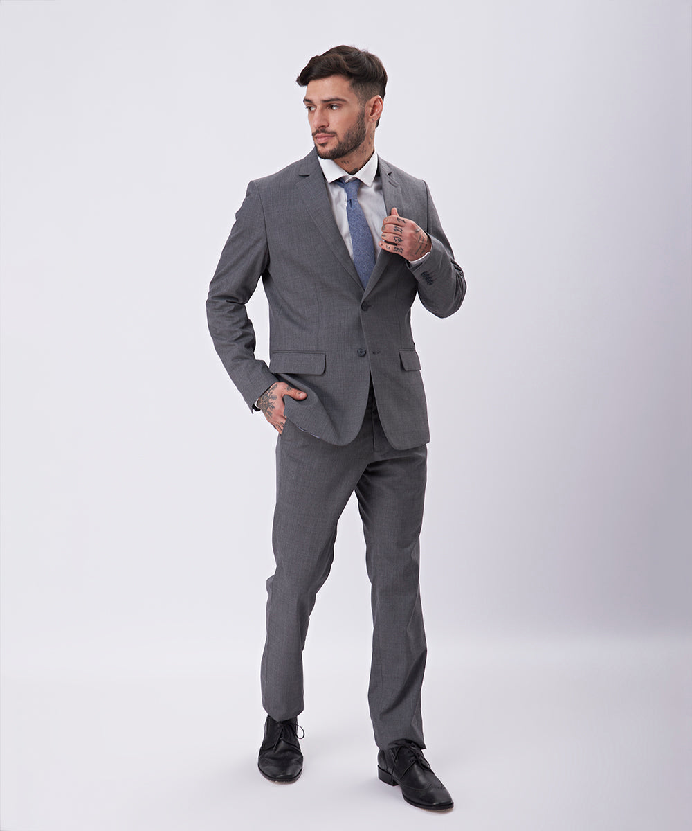 PANTALON DE TERNO VITALE BARBERIS CANONICO GRIS TT23