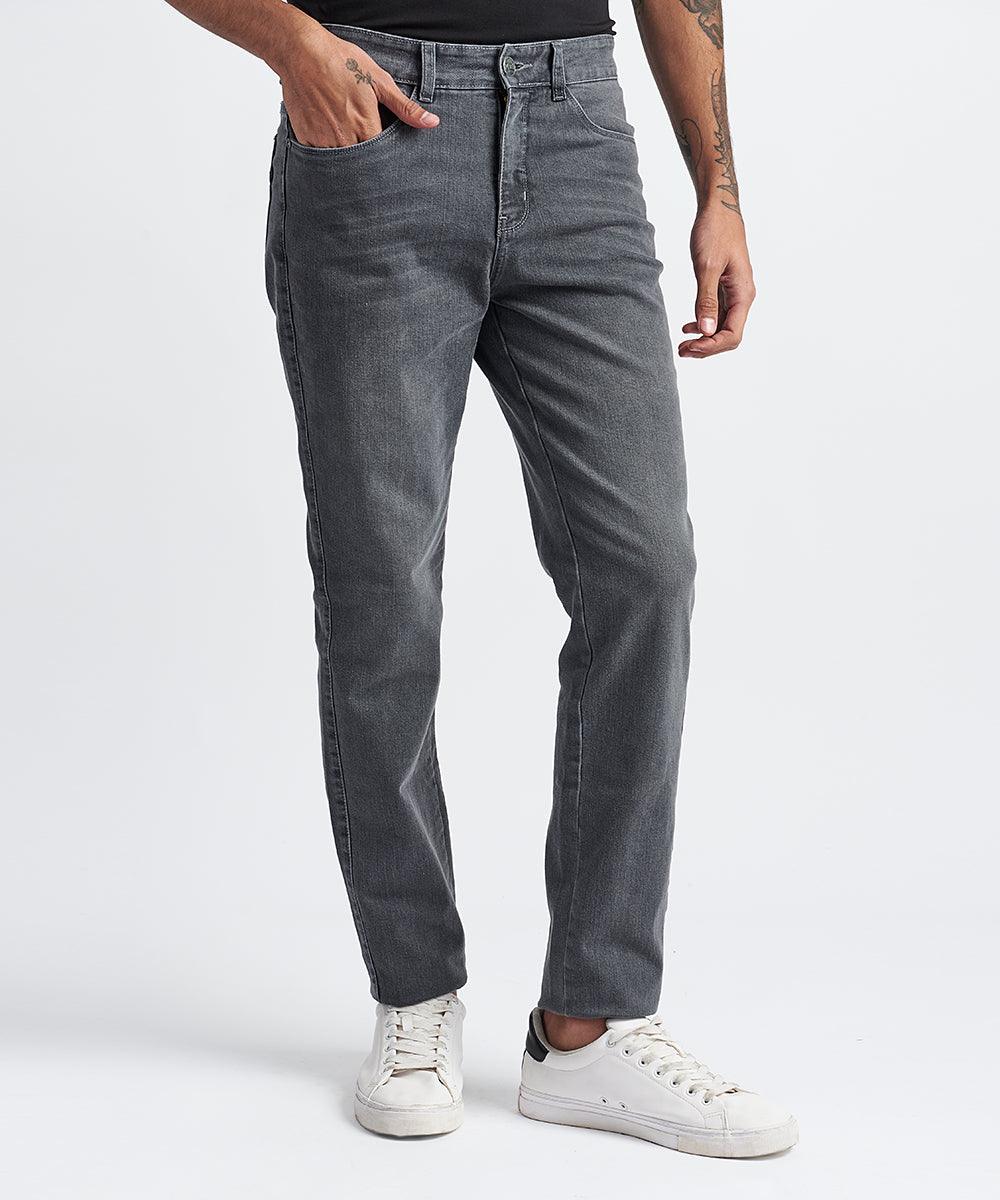 PANTALON DENIM SPANDEX SLIM FIT PLOMO PV24 β MBO