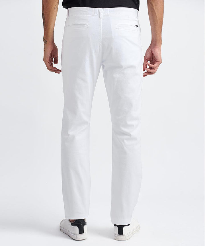 PANTALON FLAT FRONT SLIM FIT PV24 BLANCO - MBO