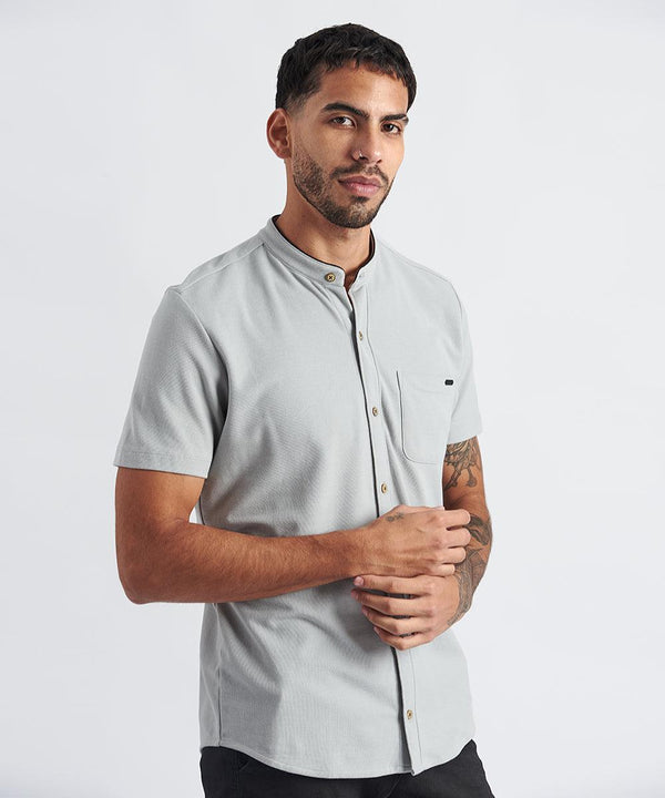 POLO MANGA CORTA BASEBALL PV24 GRIS - MBO