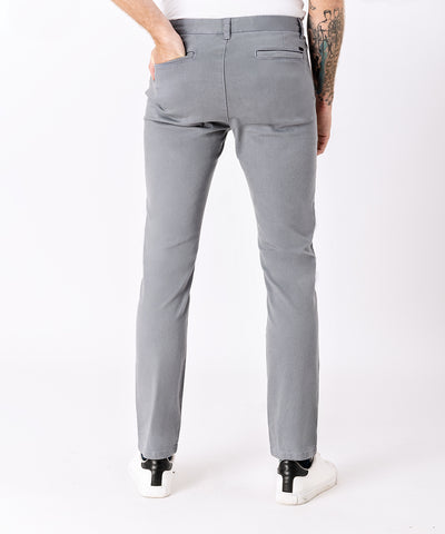 PANTALON FLAT FRONT SLIM FIT OI23 PLOMO