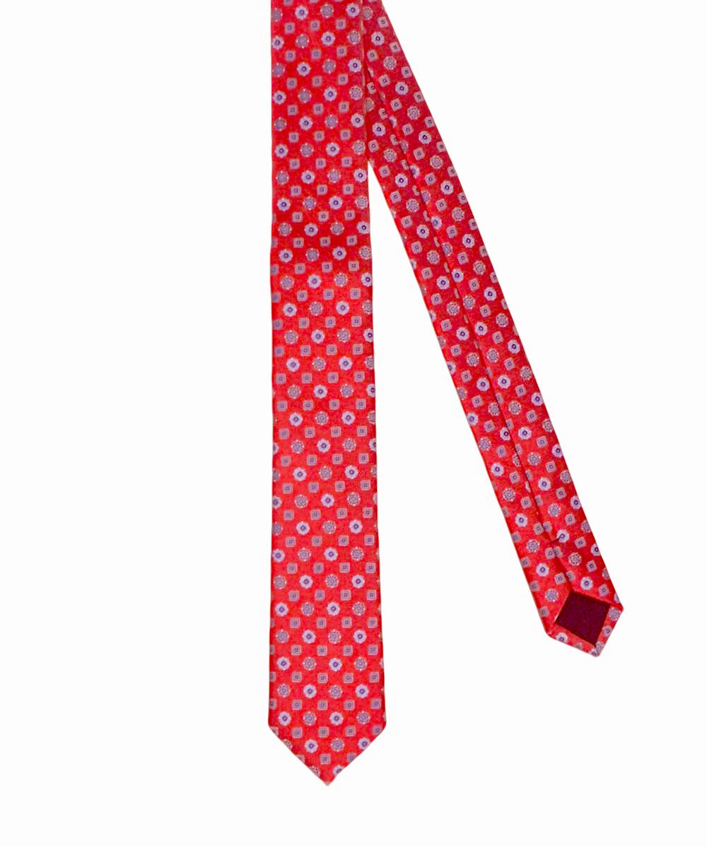 CORBATA FANTASIA 3 MICROFIBRA OI24 ROJO