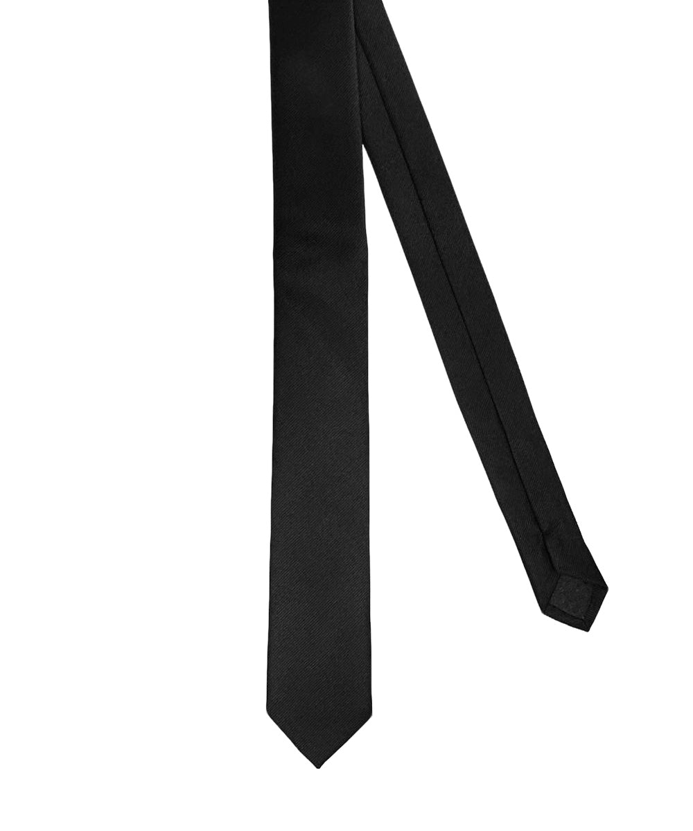 CORBATA SOLIDA MICROFIBRA OI24 NEGRO