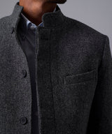 BLAZER LANA CUELLO NERU BOTONES OCULTOS NEGRO OI25