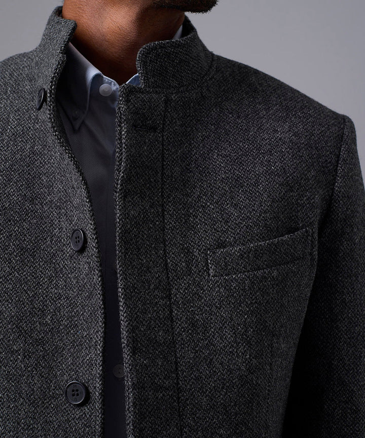 BLAZER LANA CUELLO NERU BOTONES OCULTOS NEGRO OI25