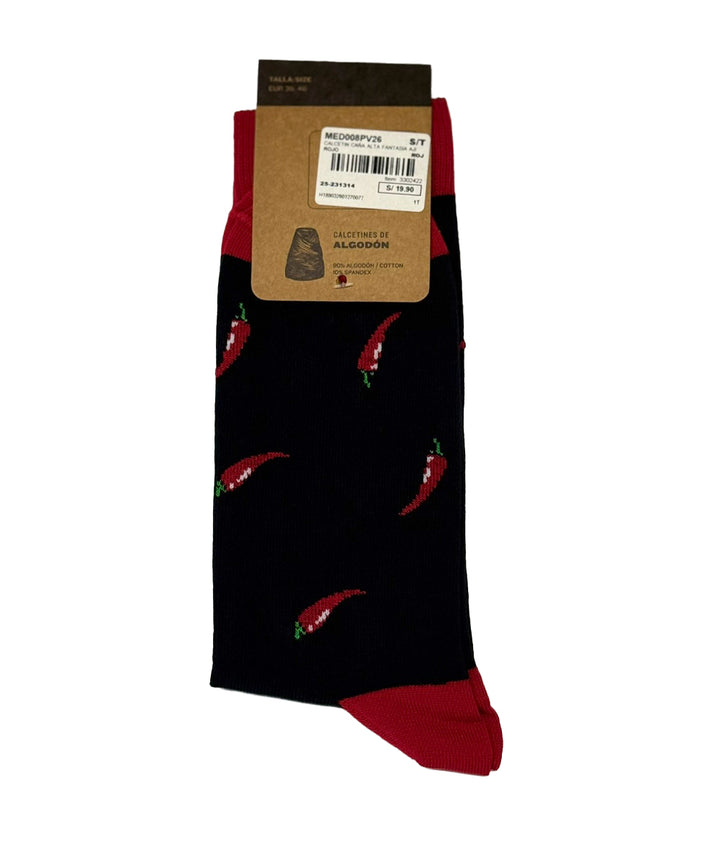 MEDIAS ALTAS FANTASIA AJI MBO x1 ROJO