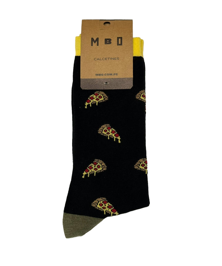 MEDIAS ALTAS FANTASIA PIZZAS MBO x1 NEGRO