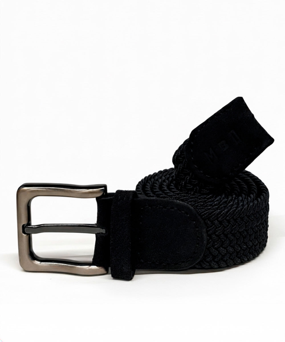 CORREA ELASTICA TRENZADA MBO NEGRO