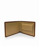 BILLETERA CUERO MBO X CRAFTERS CAMELLO