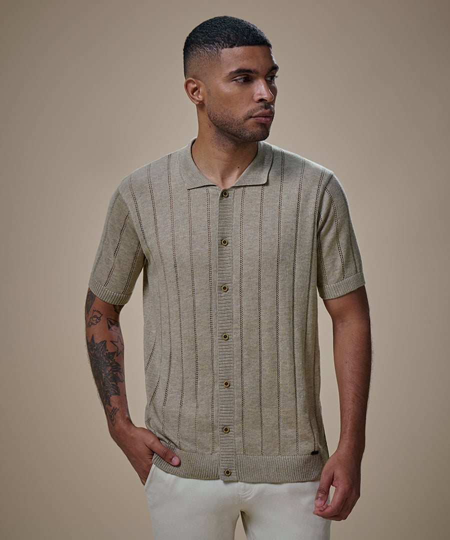 Polo PET Cuello Camisero con Botones