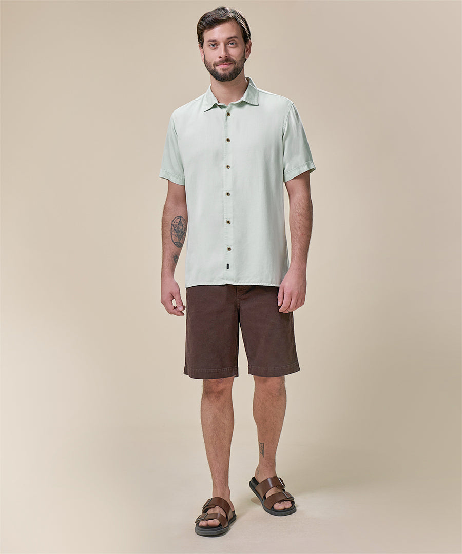 Camisa Tencel Cuello Spread Classic Fit