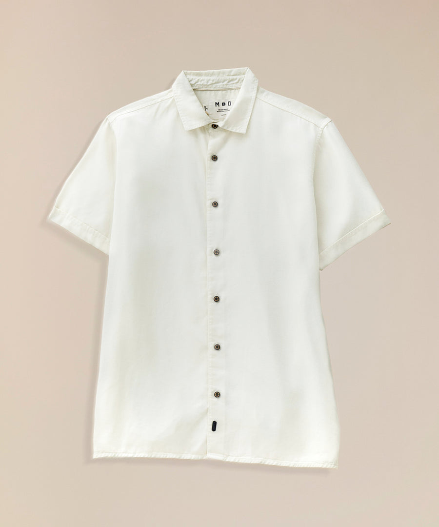 Camisa Tencel Cuello Spread Classic Fit