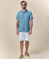 Camisa Tencel Cuello Spread Classic Fit