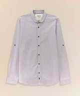 Camisa Roll Up Cuello Redondeado Slim Fit