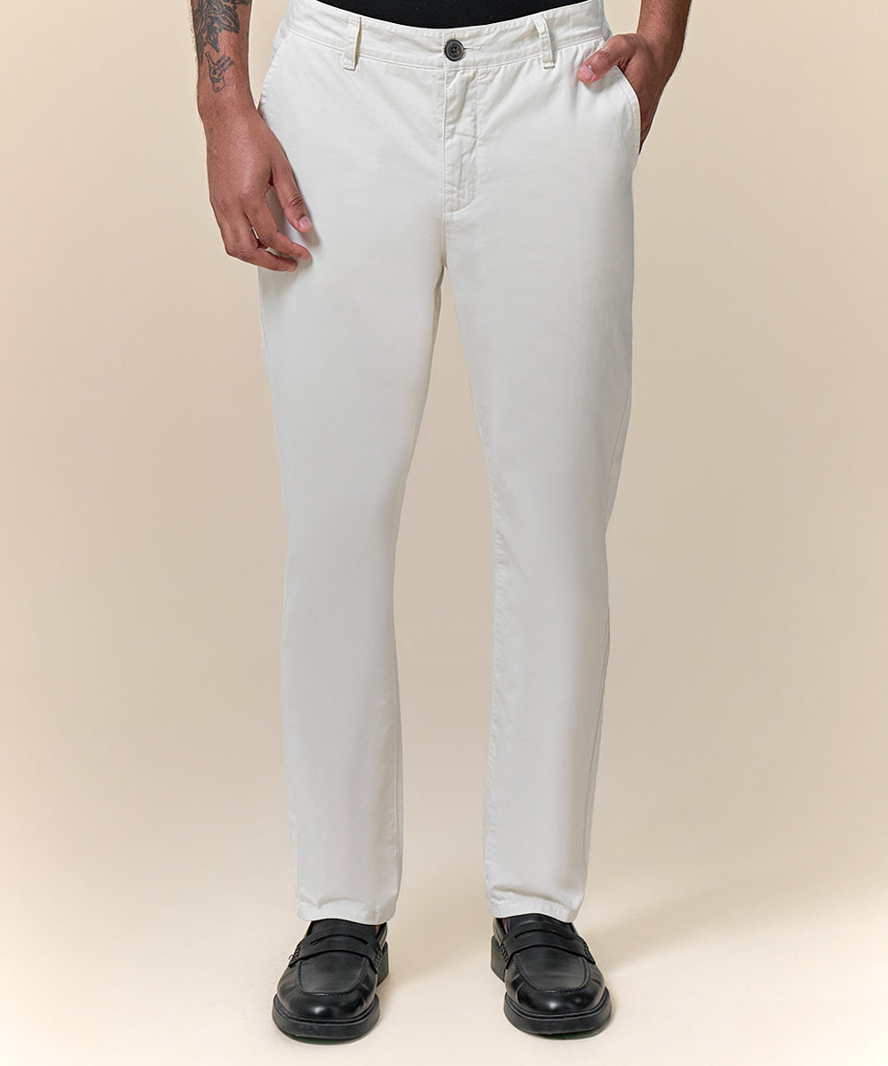 Pantalón Drill Flat Front Slim Fit