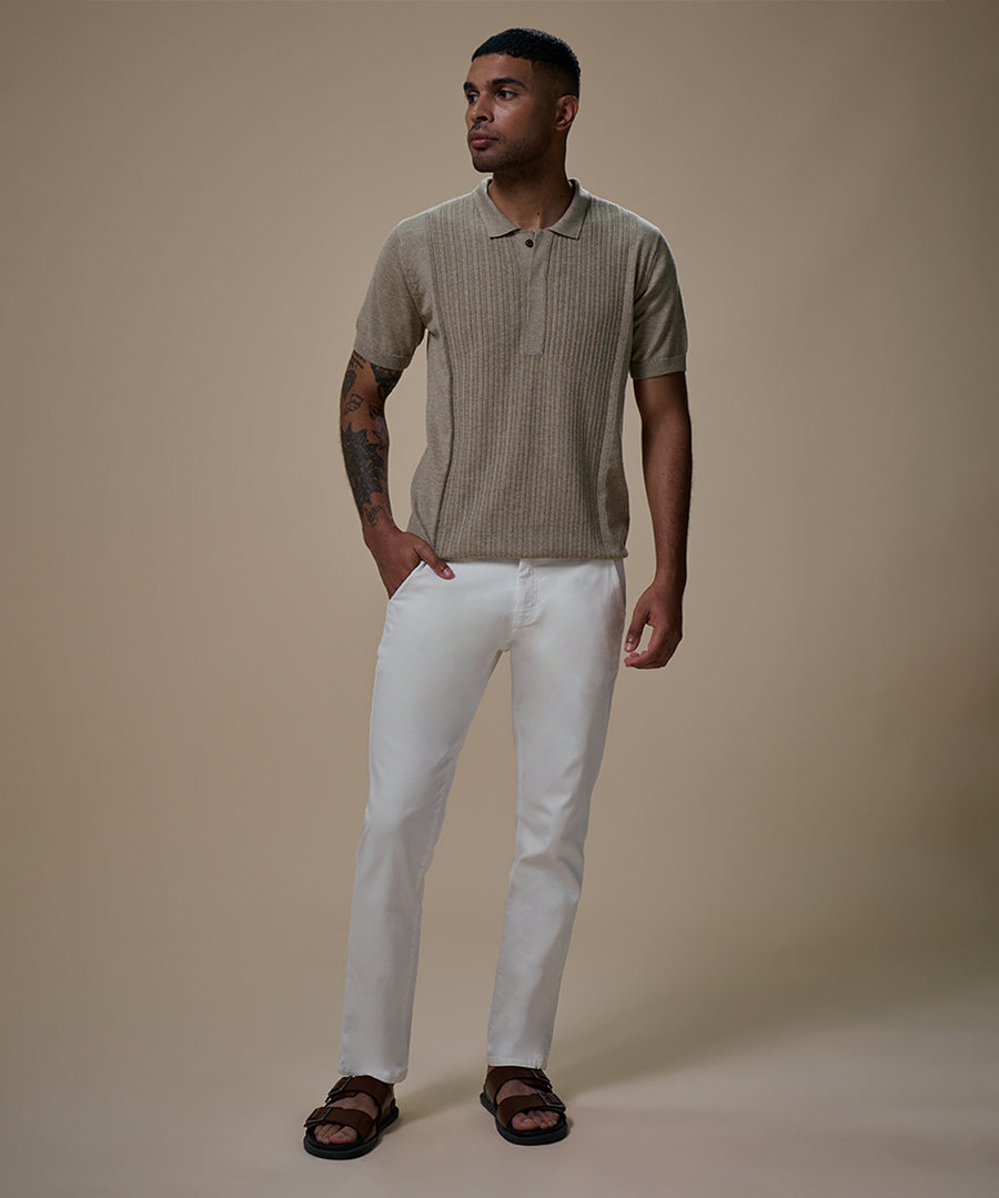 Pantalón Drill Flat Front Slim Fit