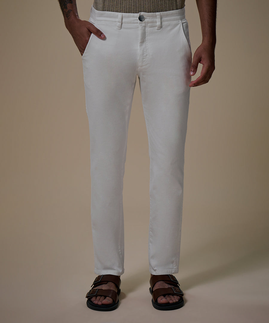 Pantalón Drill Flat Front Slim Fit