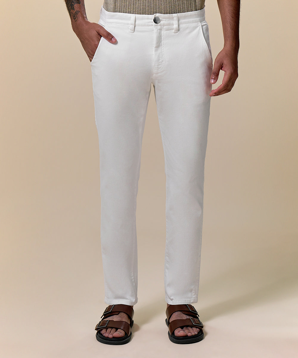 Pantalón Drill Flat Front Slim Fit