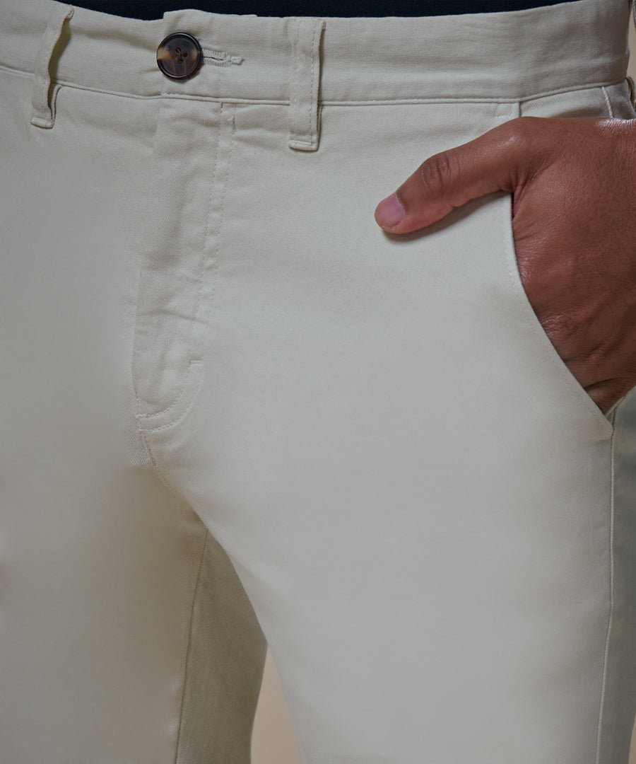 Pantalón Drill Flat Front Slim Fit