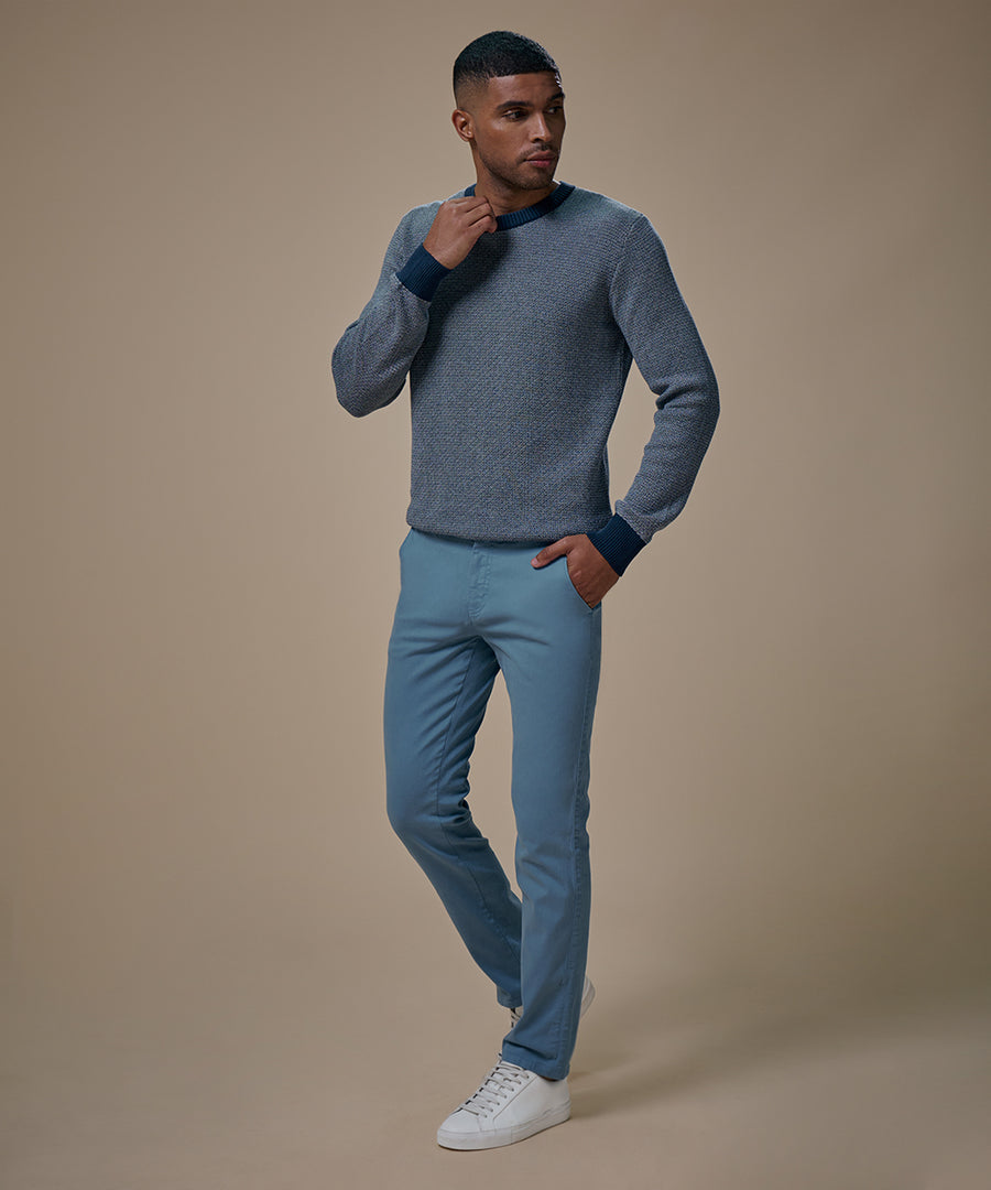 Pantalón Drill Flat Front Slim Fit