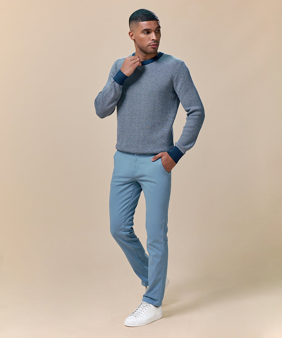 Pantalón Drill Flat Front Slim Fit