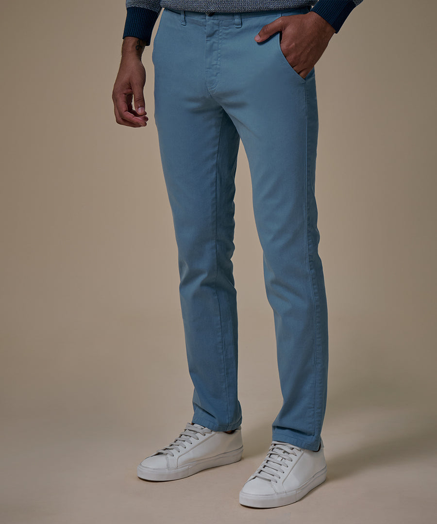 Pantalón Drill Flat Front Slim Fit