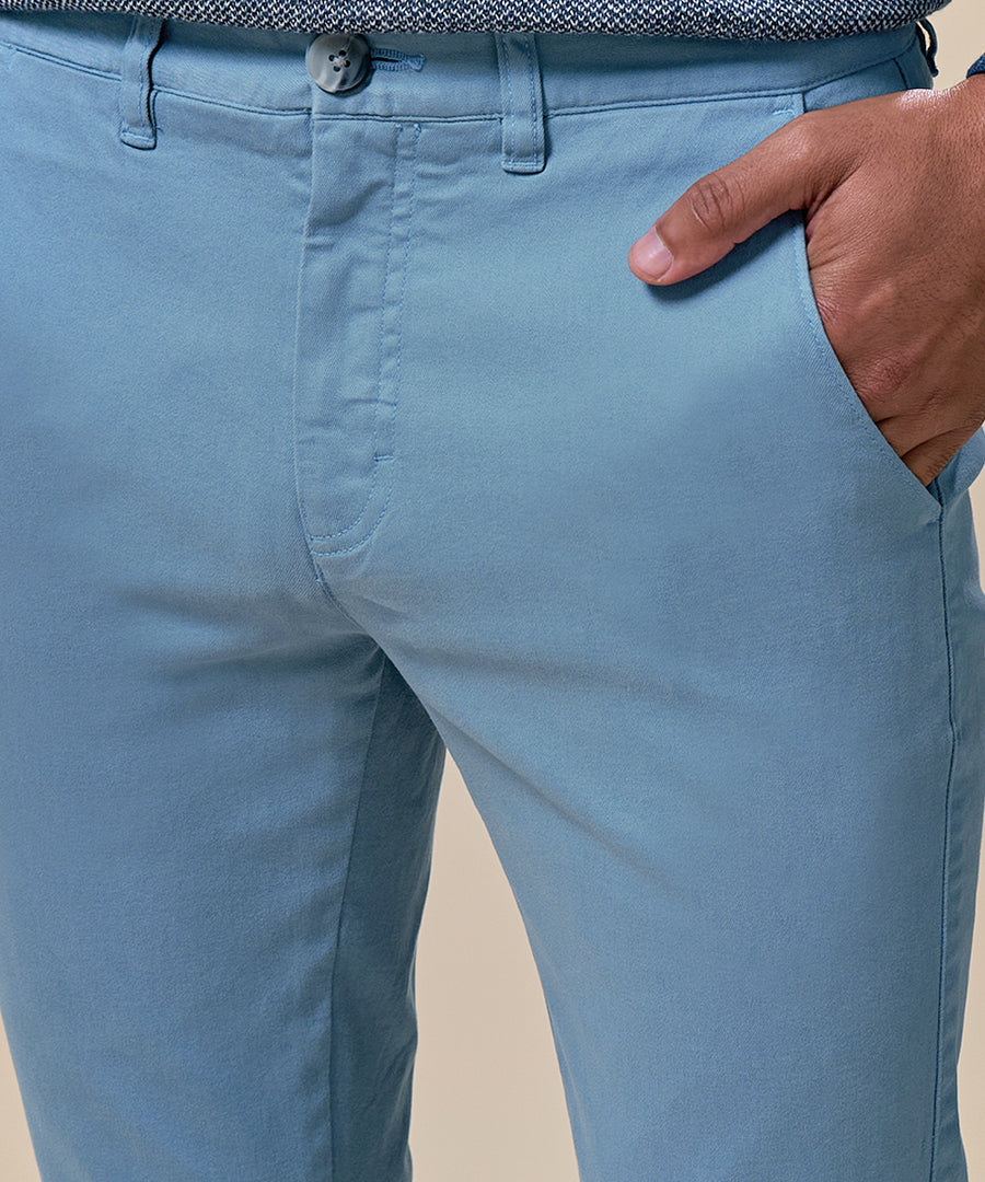 Pantalón Drill Flat Front Slim Fit