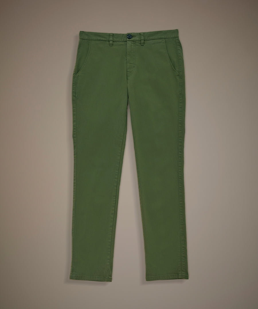 Pantalón Drill Flat Front Slim Fit